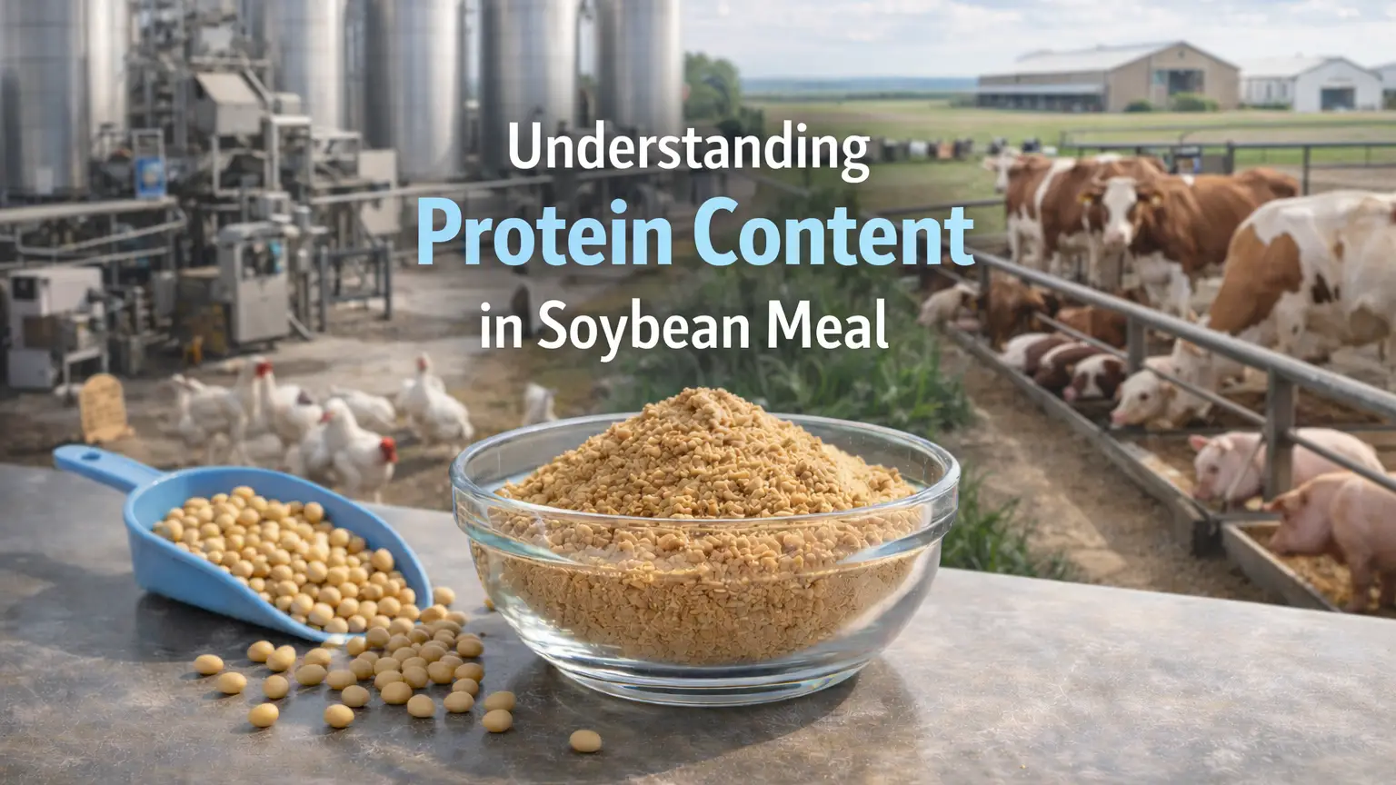 Comprender el contenido de proteínas en la harina de soja